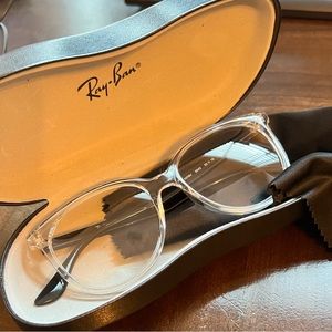 Ray-Ban Black and Clear Glasses
